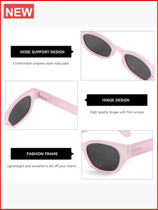 Narrow Cat Eye Polarized Sunglasses UV400 Protection for Small Faces main image 6